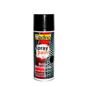 Pintura Spray Brillo Metalizado Aladino 400cc